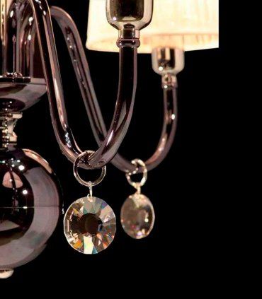 Lámpara techo negro perla bronce Vitoria, detalle