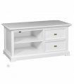 Mueble de Tv. clásico blanco 2 cajones Bari