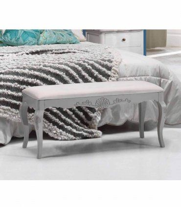 Banqueta de dormitorio vintage Wamba