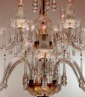 Lámpara clásica 12 luces Zoa, detalle