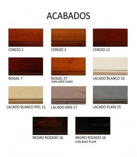 Librero Giratorio Cuadrado 2, acabados