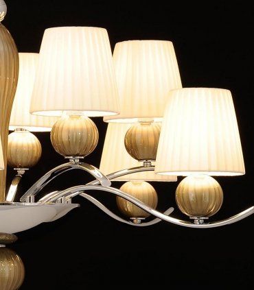 Lámpara moderna 10 luces Castel, detalle