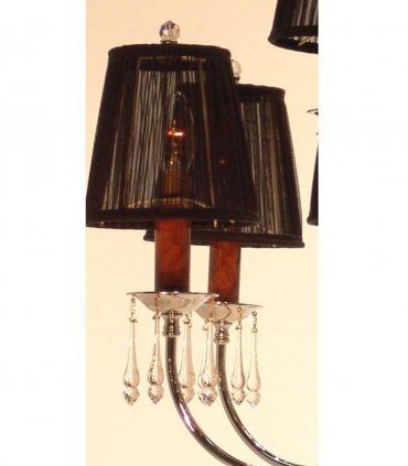 Lámpara clásica 12 luces Rodén raíz, pantallas