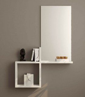Recibidor moderno Izaro, lacado blanco
