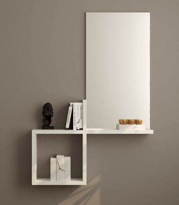 Recibidor moderno Izaro, lacado blanco