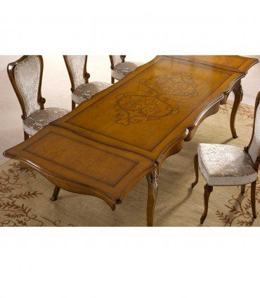 Silla de comedor clásica Bisanzio, mesa