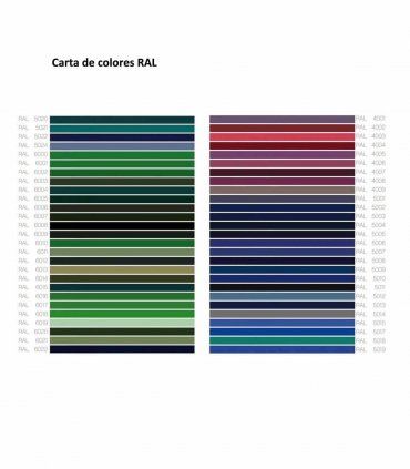 Acabados colores carta ral 3