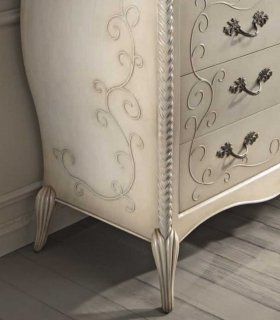 Cómoda clásica decorada Bisanzio, detalle