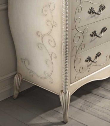 Cómoda clásica decorada Bisanzio, detalle