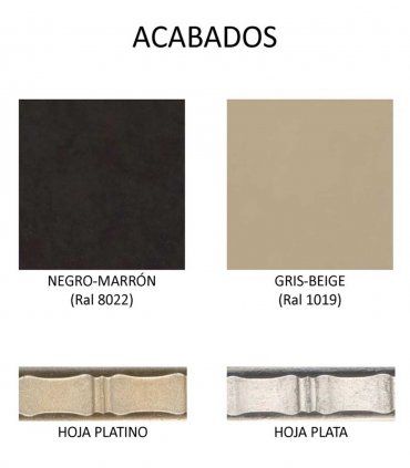 Aparador Art Déco Ópera curva, acabados