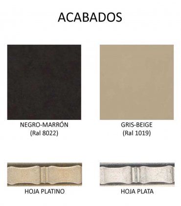 Mesa comedor Art Déco Ópera, acabados