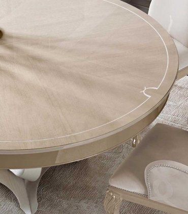 Mesa comedor Art Déco Ópera, detalle