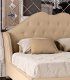 Cama tapizada capitoné Ópera, detalle
