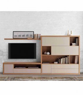Mueble TV librería Groven