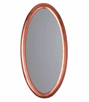 Espejo vestidor oval Braian, cobre
