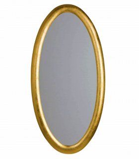 Espejo vestidor oval Braian, oro