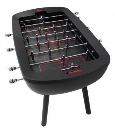 Futbolín de diseño The Pure, negro