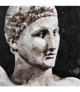 Cuadro clásico de busto romano