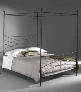 Cama de forja con dosel Aranyel