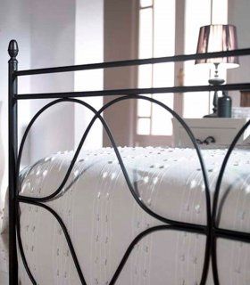 Cama de forja con dosel Turia