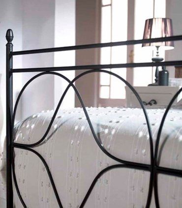 Cama de forja con dosel Turia