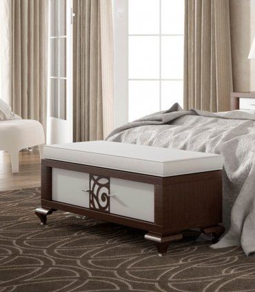 Banqueta de dormitorio tapizada Amiate