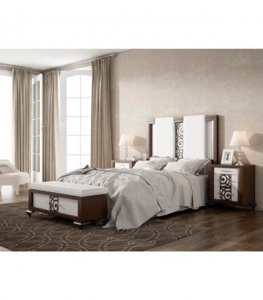 Banqueta de dormitorio tapizada Amiate