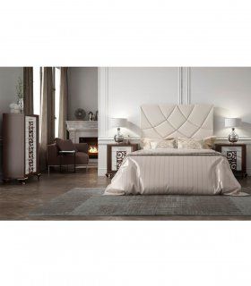 Cabecero tapizado blanco Candle