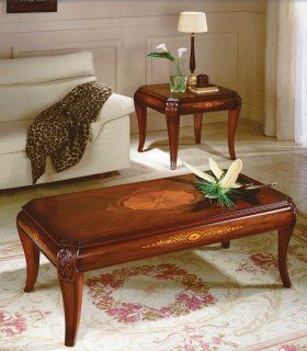 Mesa de centro clásica con marquetería Darnese
