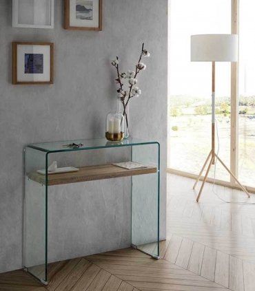 Consola de cristal moderna Bremen