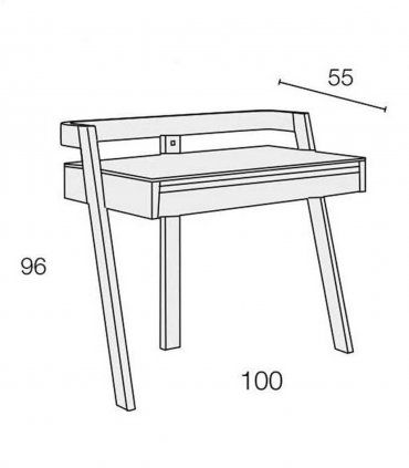 Mueble tocador contemporáneo Fidela, medidas