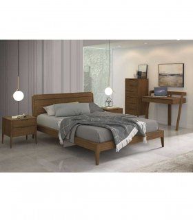 Mesita de noche contemporánea Fidela, dormitorio