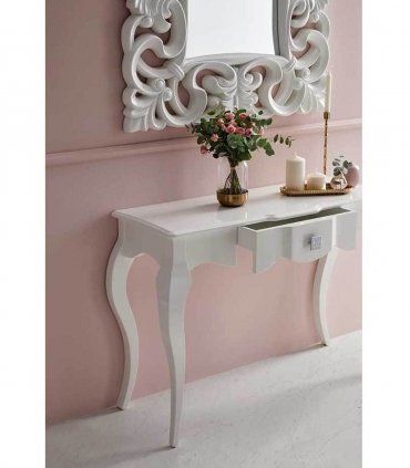 Consola contemporánea blanca Menfis