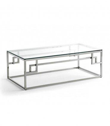 Mesa salón de cristal moderna Francis