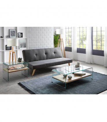 Mesa salón de cristal moderna Bremen