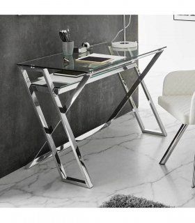 Escritorio de acero y cristal moderno Bremen