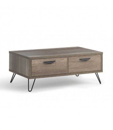 Mesa salón rectangular industrial Luben