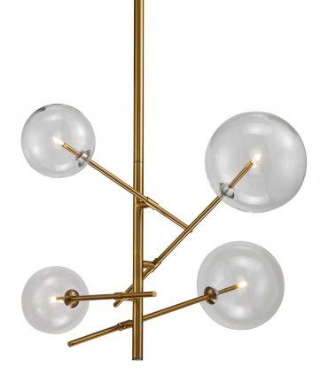 Lámpara de techo moderna 4 luces Harmony, detalle