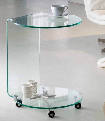 Mesa auxiliar de cristal Glass