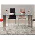 Mesa de comedor de cristal Malibú