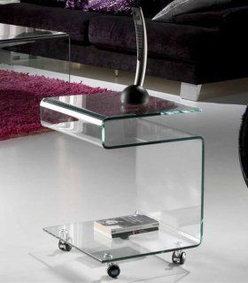 Mesa Auxiliar Glass Transparente