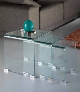 Mesas Nido Glass Transparente