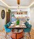 Mesa rectangular de comedor rústica Cedral