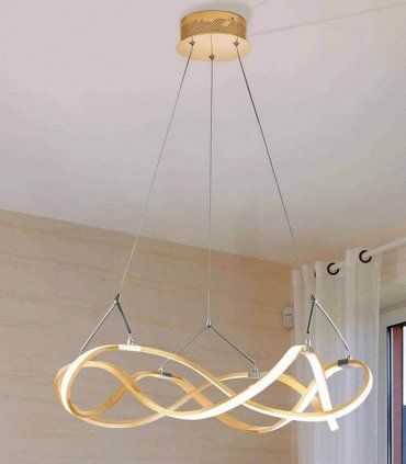 Lámpara de techo led Molly, oro