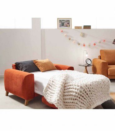 Sofá cama italiano Alister, 1 plaza abierto