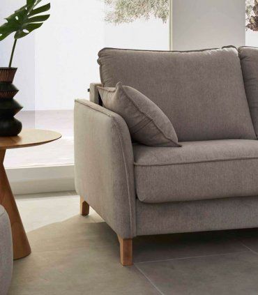 Sofá cama italiano con chaiselongue Manón