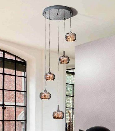Lámpara colgante 5 luces Arián