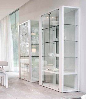 Vitrina moderna Aurora, blanco
