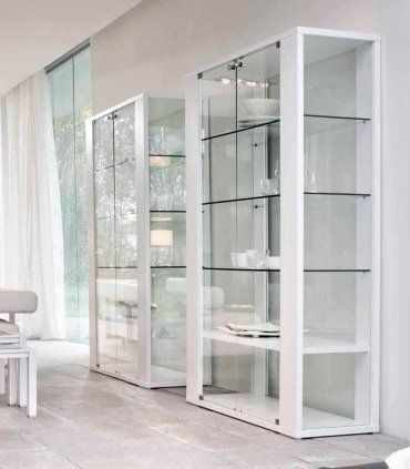 Vitrina moderna Aurora, blanco