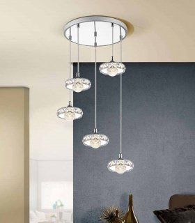 Lámpara moderna 5 luces led Suria